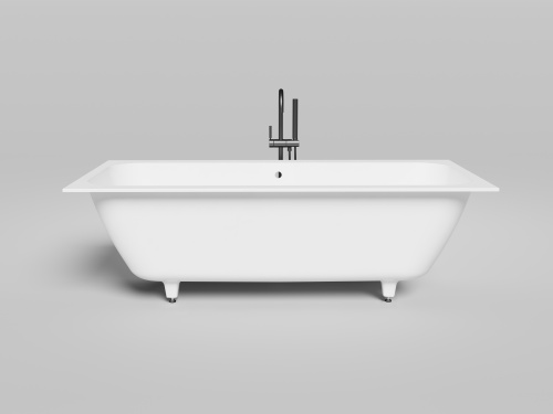 Ванна из литьевго мрамора Salini ORLANDA 103212G 180х80 встраиваемая прямоугольная с ножками - фото 4